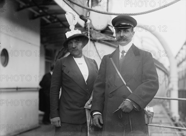 Bleriot & wife, 1912. Creator: Bain News Service.