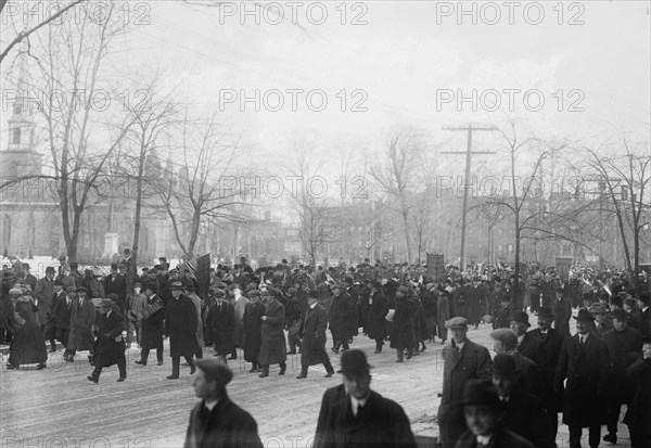 Suffrage hike to Wash'n, 1913. Creator: Bain News Service.