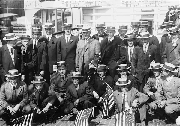 Olympic Athletes, 1912. Creator: Bain News Service.