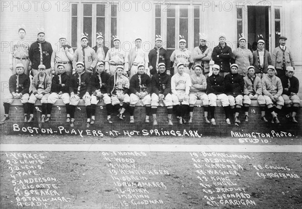 Red Sox at Hot Springs, Ark., 1912, 1912. Creator: Bain News Service.