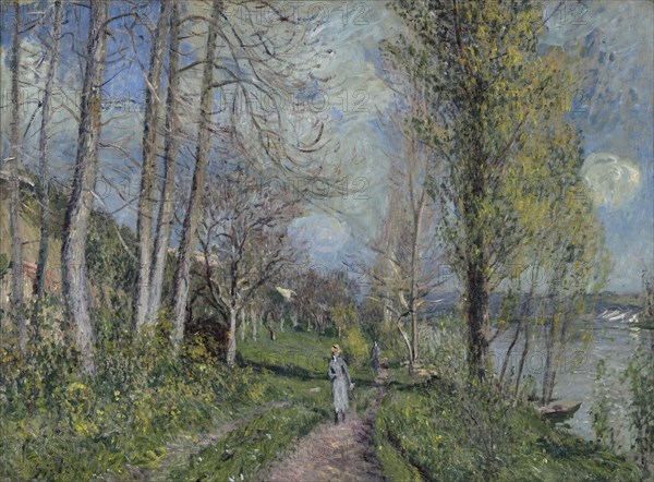 Banks Of The Seine At By, c1880-81. Creator: Alfred Sisley.