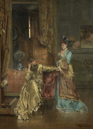 The Visit, c1870. Creator: Alfred Stevens.