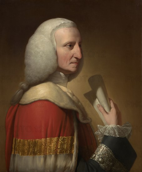 Portrait Of George, First Lord Lyttelton, c1772. Creator: Benjamin West.