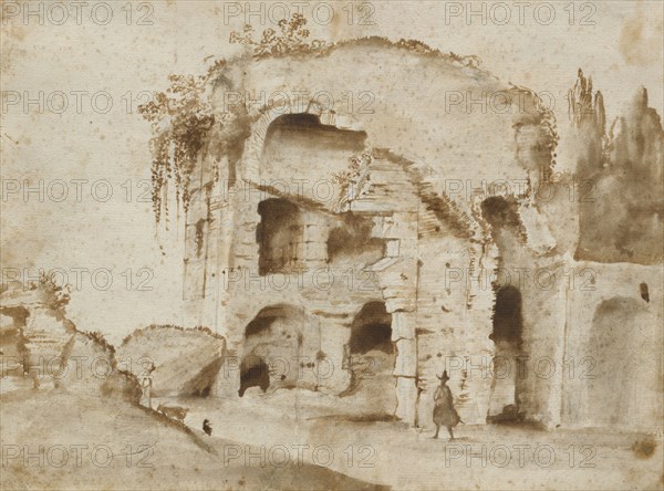 A Ruin On The Palatine Hill, 1630-35. Creator: Claude Lorrain.