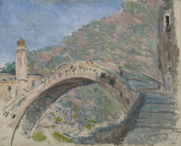 Bridge At Dolceacqua, 1884. Creator: Claude Monet.