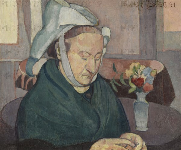 Portrait De Madame Lemasson, 1891. Creator: Emile Bernard.