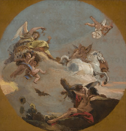 The Chariot Of Aurora, c1734. Creator: Giovanni Battista Tiepolo.