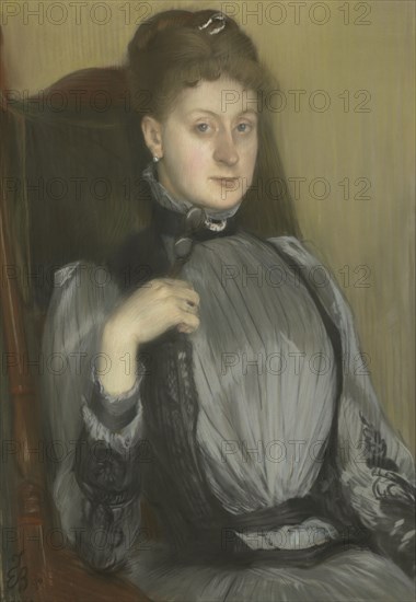 Portrait Of A Woman, 1890. Creator: Jacques Emile Blanche.