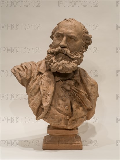 Portrait Of Charles Gounod, 1873. Creator: Jean-Baptiste Carpeaux.