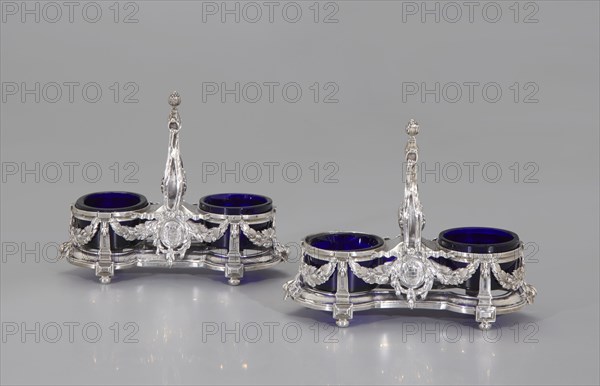 Pair Of Double Salt Cellars, 1782. Creator: Jean-Joseph Beaudet.