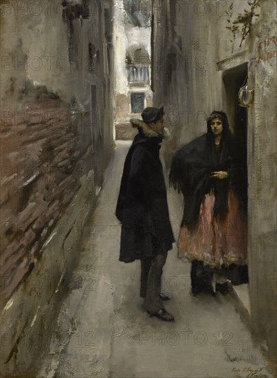 A Street In Venice, c1880-82. Creator: John Singer Sargent.