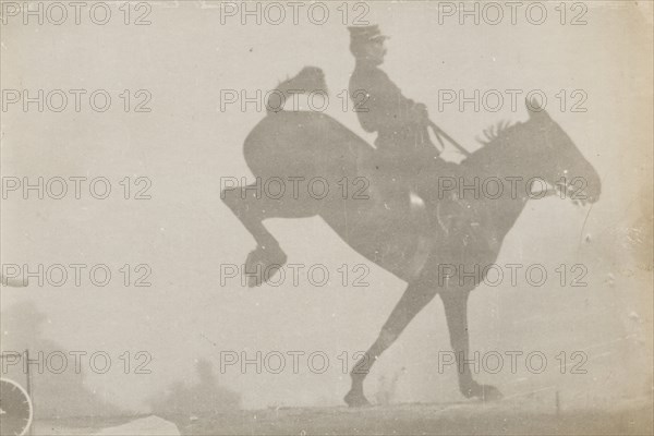 Horse And Rider (Cavalier Et Cheval) #3, c1888. Creator: Etienne Jules Marey.