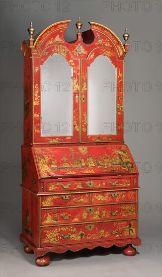 Japanned Bureau Cabinet, c1720. Creator: Unknown.