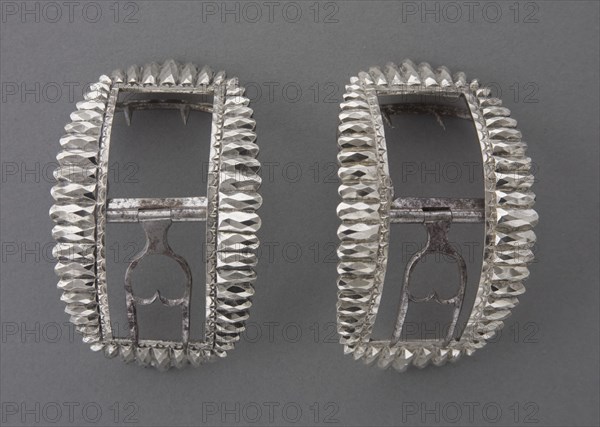 Pair Of Shoe Buckles, c1780. Creator: Peter Getz.