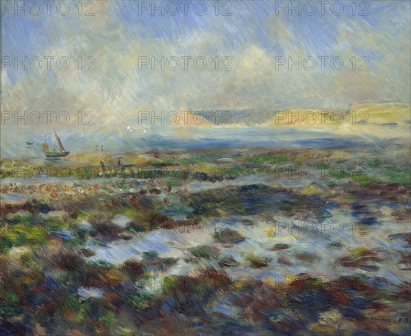 Low Tide, Yport, 1883. Creator: Pierre-Auguste Renoir.