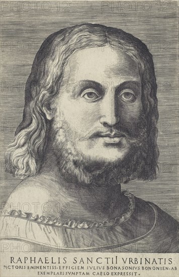 Portrait of Raphael, (c1518). Creator: Giulio Bonasone.