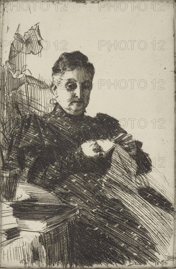 Mrs Lamm, 1894. Creator: Anders Leonard Zorn.