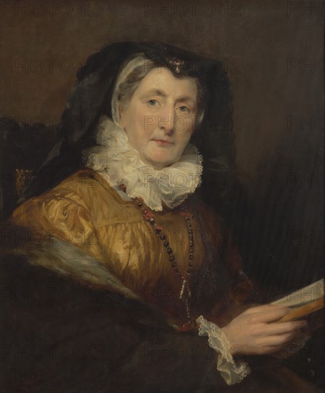 Portrait of Mrs W. Collins, 1826. Creator: Margaret Carpenter.