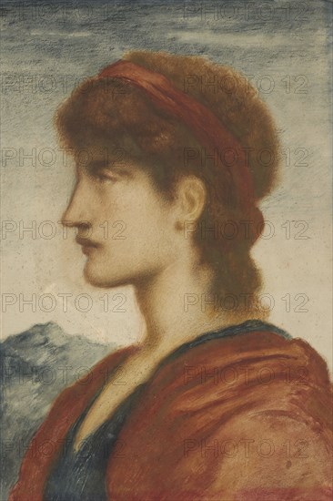 Head, 1895. Creator: Simeon Solomon.