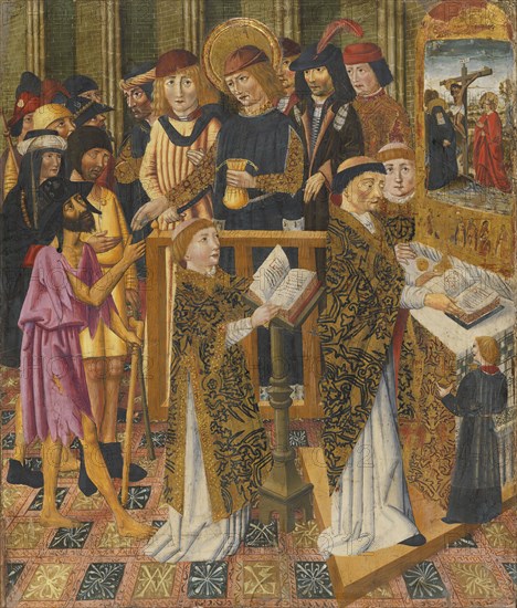 Pilgrims' Mass, 1450. Creator: Circle of Jaume Huguet.