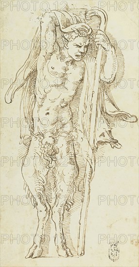 A Satyr, 1527. Creator: Giulio Romano.