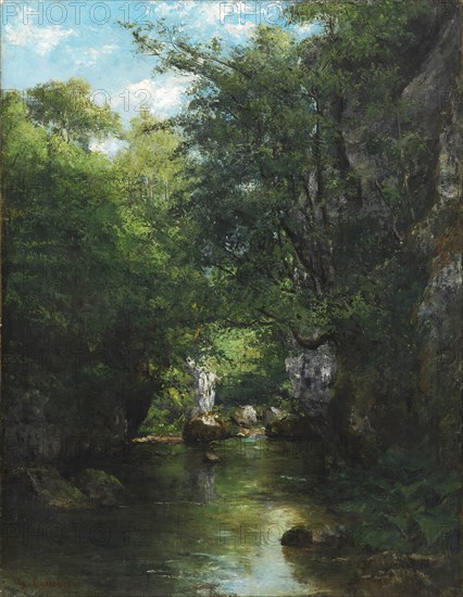 The Water Stream, La Brème, 1866. Creator: Gustave Courbet.