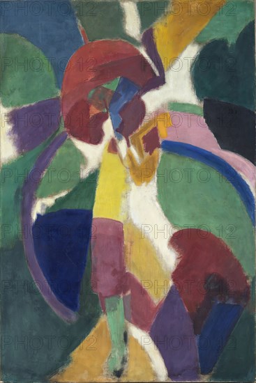 Woman with a Parasol, 1913. Creator: Robert Delaunay.