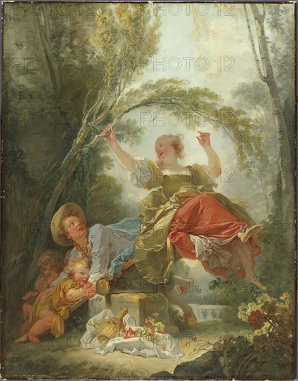 The See-Saw, 1750. Creator: Jean-Honore Fragonard.