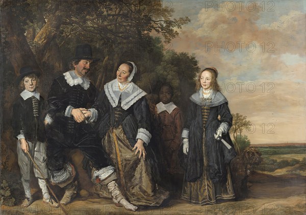 Family Group in a Landscape, 1645. Creator: Frans Hals.