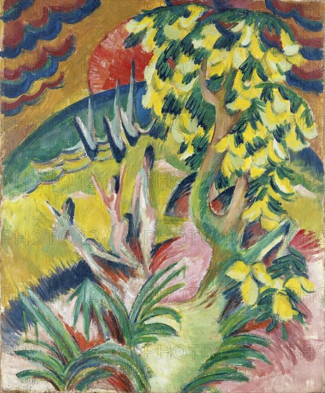 Curving Bay, 1914. Creator: Ernst Kirchner.