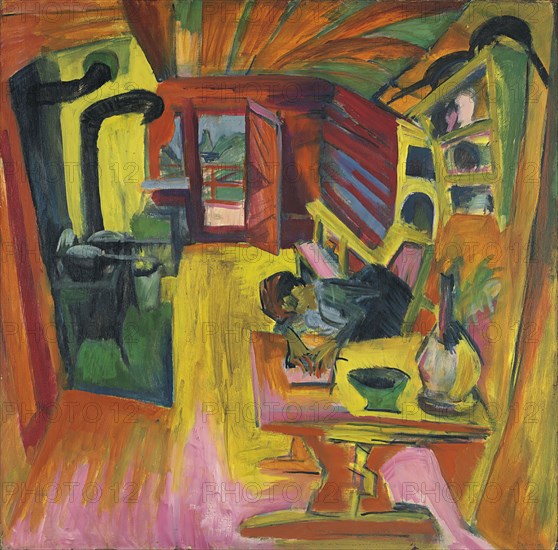 Alpine Kitchen, 1918. Creator: Ernst Kirchner.