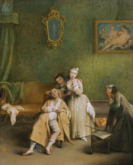 The Tickle, 1755. Creator: Pietro Longhi.