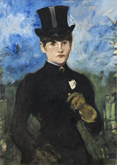 Horsewoman, Full-Face (L'Amazone), 1882. Creator: Edouard Manet.