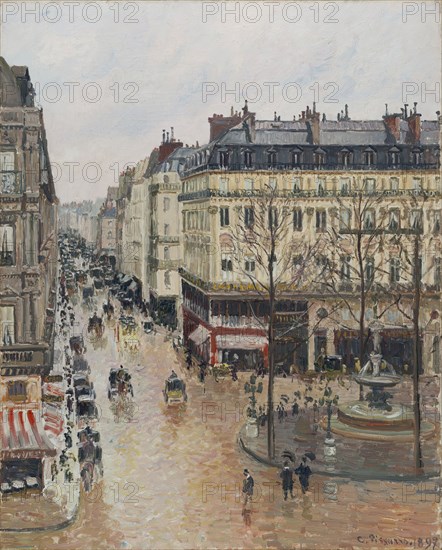 Rue Saint-Honoré in the Afternoon. Effect of Rain, 1897. Creator: Camille Pissarro.