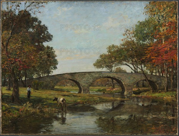 The Old Bridge, 1890. Creator: Theodore Robinson.