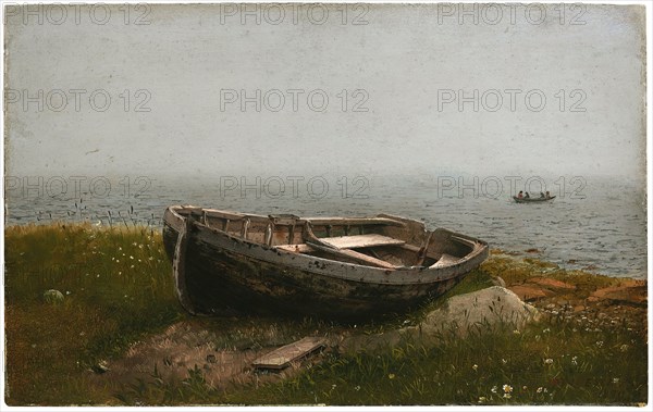 Abandoned Skiff, 1850. Creator: Frederic Edwin Church.