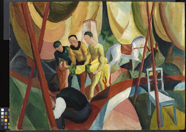 Circus, 1913. Creator: August Macke.