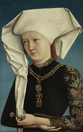 Portrait of a Lady wearing the Order of the Swan, 1490. Creator: Anon.