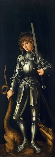 Saint George (Exterior Right Wing), 1514. Creator: Lucas Cranach the Elder.