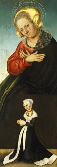 Saint Anne with the Duchess Barbara of Saxony as Donor (Interior right wing), 1514. Creator: Lucas Cranach the Elder.