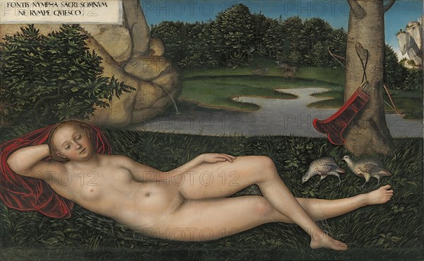 The Nymph at the Fountain, 1530. Creator: Lucas Cranach the Elder.