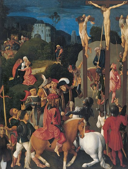 The Crucifixion, 1487. Creator: Master of the Virgo inter Virgines.