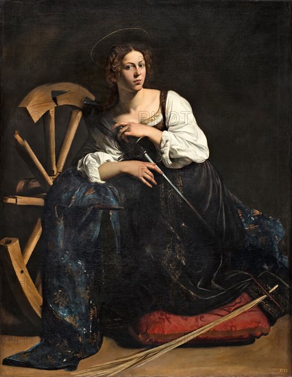 Saint Catherine of Alexandria, 1598. Creator: Michelangelo Caravaggio.