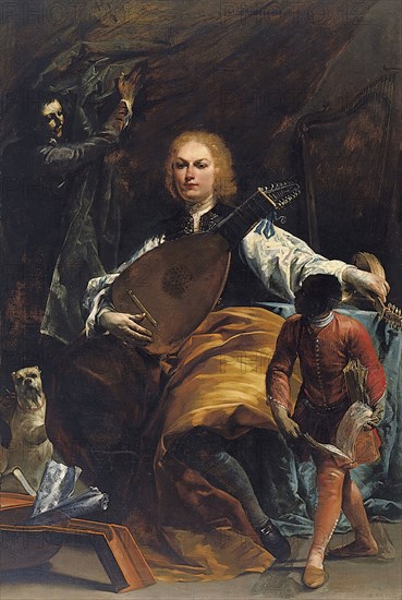 Portrait of Count Fulvio Grati, 1720. Creator: Giuseppe Maria Crespi.