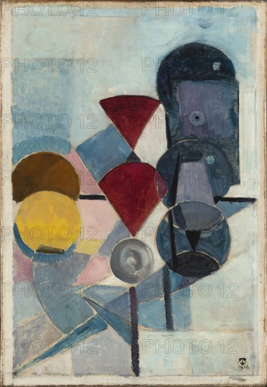 Compositie II (Still Life), 1916. Creator: Theo Van Doesburg.