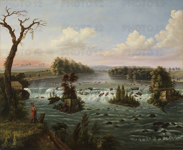 Falls of Saint Anthony, Upper Mississippi, 1847. Creator: Henry Lewis.