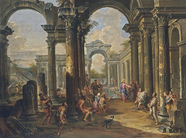 The pool at Bethesda, 1724. Creator: Giovanni Paolo Panini.