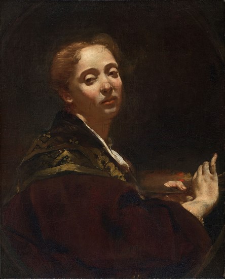 Portrait of Giulia Lama, 1715. Creator: Giovanni Battista Piazzetta.