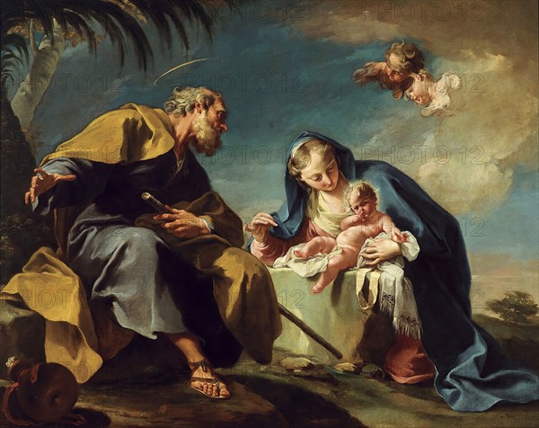 Rest on the Flight into Egypt, 1725. Creator: Giovanni Battista Pittoni the Younger.