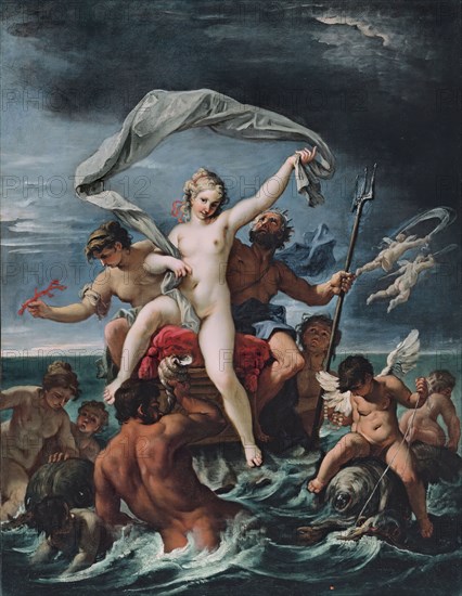 Neptune and Amphitrite, 1691. Creator: Sebastiano Ricci.